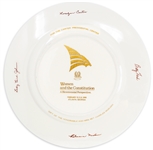 Jimmy Carter Commemorative China Plate for ''Women and the Constitution''